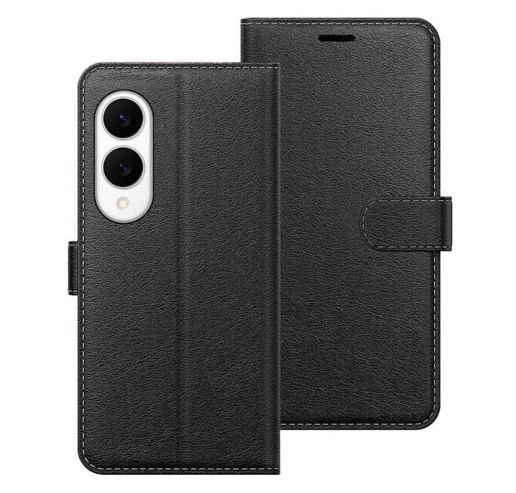 Samsung Galaxy S25 Edge Case Cover Flip Folio Leather Wallet Credit Card Slot