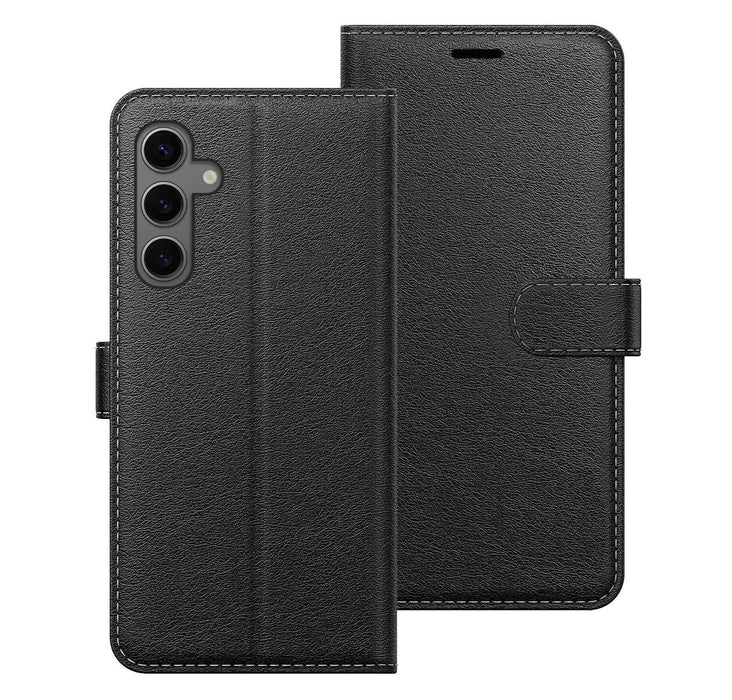 Samsung Galaxy S25+ Case Cover Flip Folio Leather Wallet Credit Card Slot