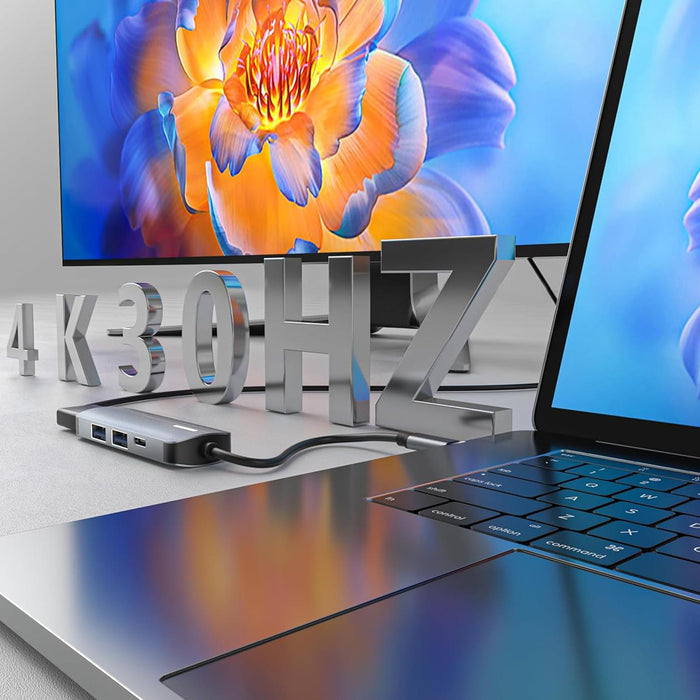 USB-C Multiport Hub 4 in 1 HDMI USB Adapter With 100W PD Charging