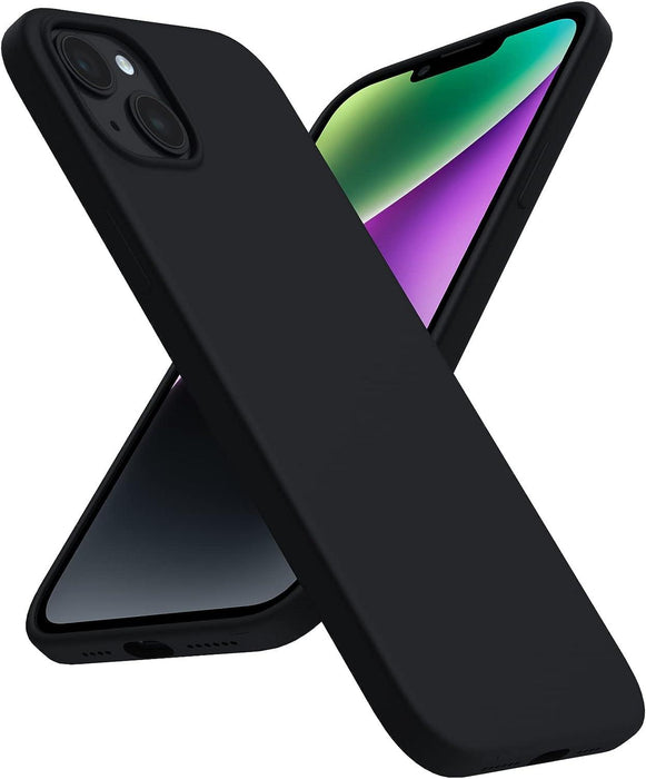 Black Gel Case Tough Shockproof Phone Case Gel Cover Skin for iPhone 15 Plus