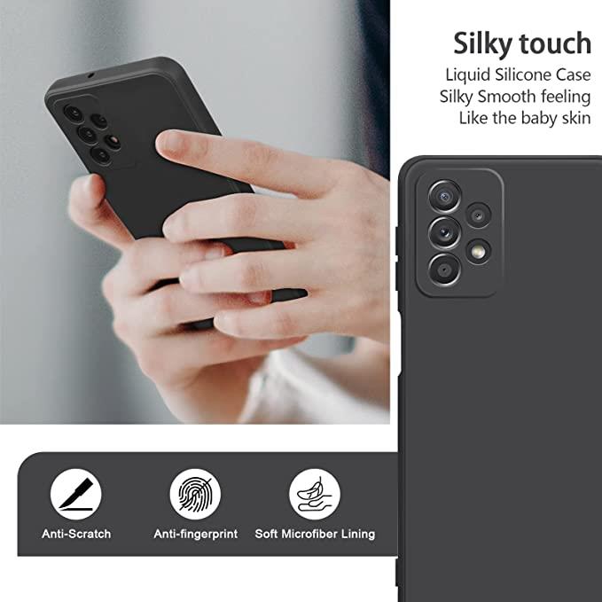 Black Gel Case Tough Shockproof Phone Case Gel Cover for Samsung Galaxy A32 5G