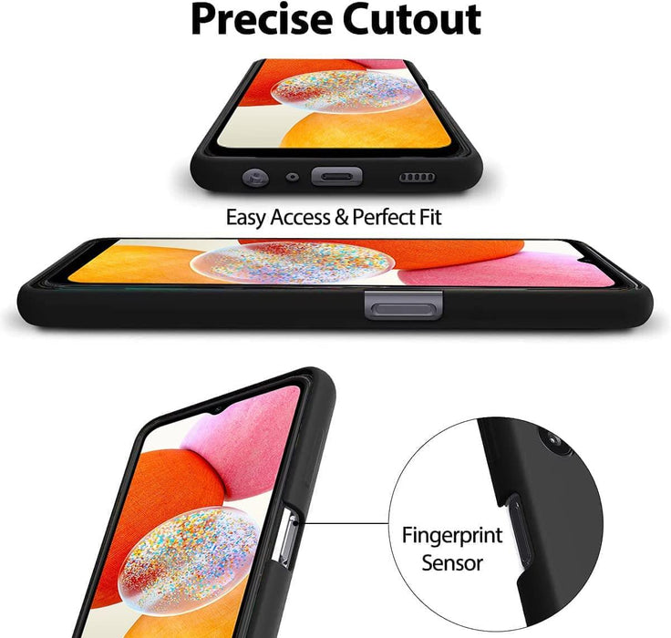 Black Gel Case Tough Shockproof Phone Case Gel Cover Skin for Samsung Galaxy A14 4G/5G