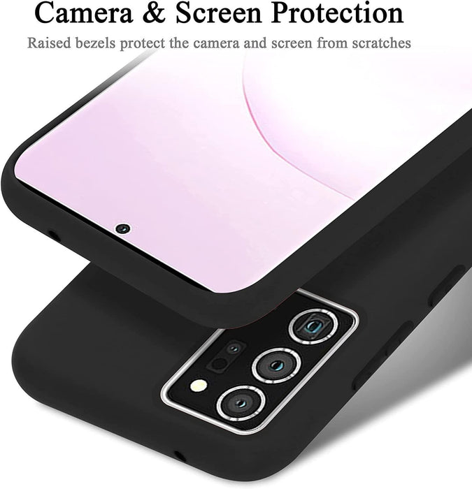 Black Gel Case Tough Shockproof Case Gel Cover for Samsung Galaxy Note 20