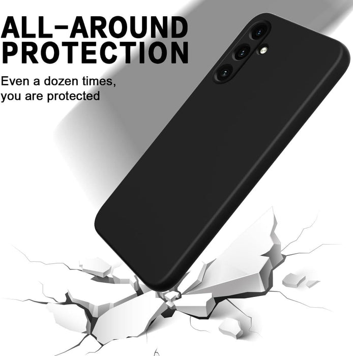 Samsung Galaxy A55  Case Cover Soft Slim Protective TPU Silicone Matte Black