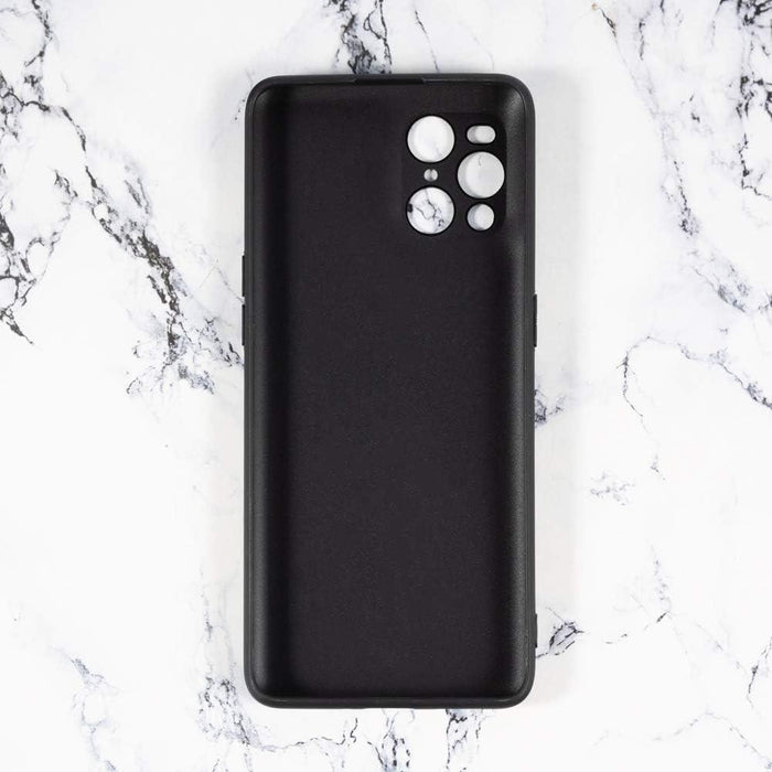 Black Gel Case Tough Shockproof Phone Case Gel Cover Skin for Oppo Find X3 Pro