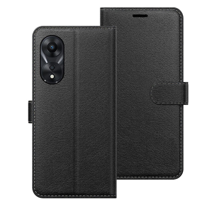 Oppo A78 5G Case Cover Flip Folio Leather Wallet Credit Card Slot