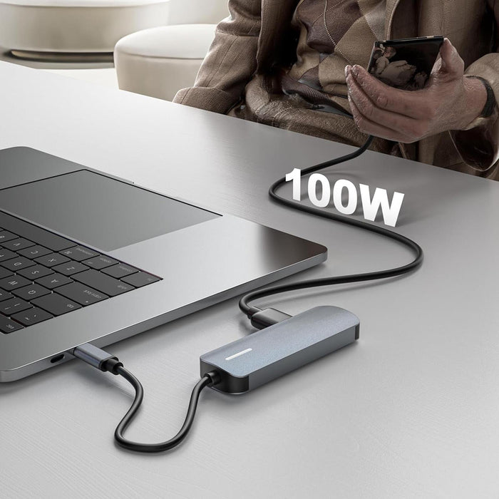 USB-C Multiport Hub 4 in 1 HDMI USB Adapter With 100W PD Charging