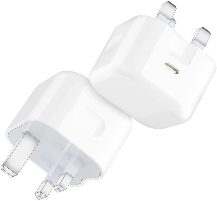 USB-C Fast Charging PD Mains Charger Plug 20W For iPhone Samsung Huawei Nokia Motorola Nintendo Universal Compatible