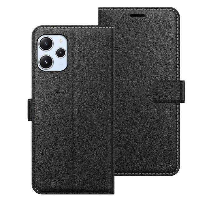 Xiaomi Redmi 12 Case Cover Flip Folio Leather Wallet Credit Card Slot