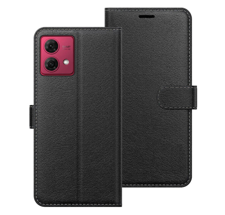 Motorola Moto G54 5G Case Cover Flip Folio Leather Wallet Credit Card Slot