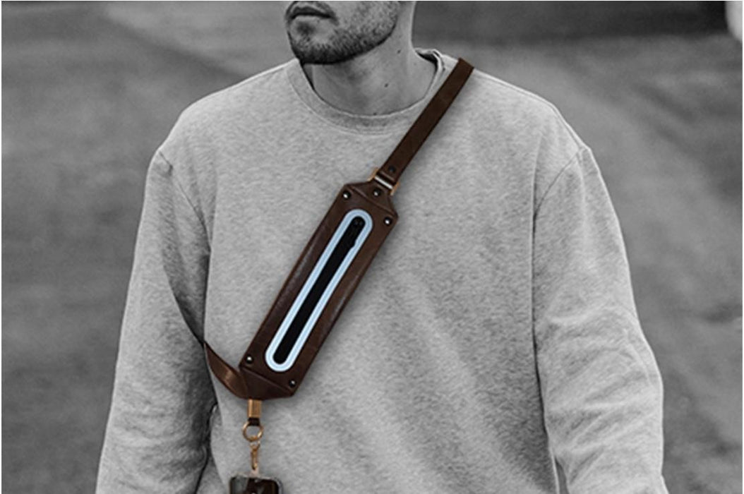 Hands-Free Crossbody Phone Lanyard Strap with Adjustable Bumbag Belt Bag - Custom, Alloy