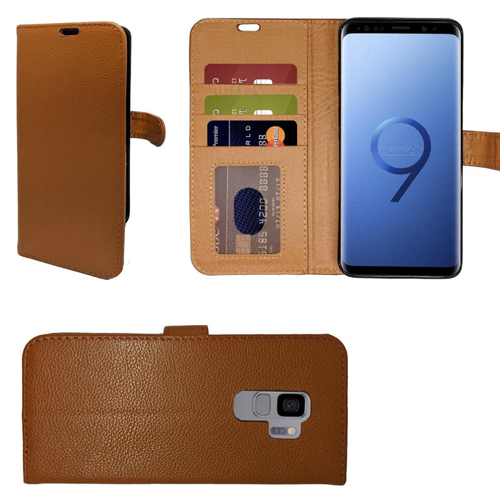 Samsung Galaxy S7 Genuine Leather Flip Folio Book Wallet Case