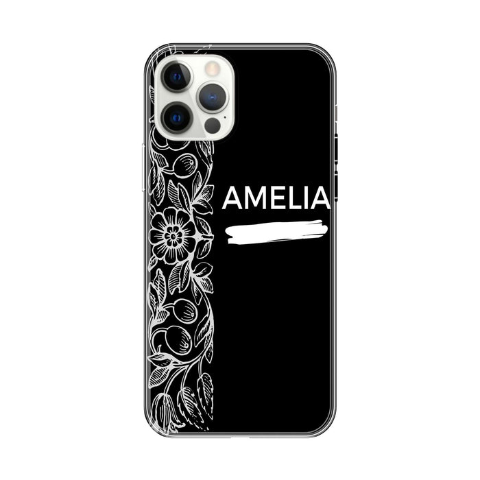 Personalised Case Silicone Gel Ultra Slim for All Apple Mobiles - FLO58