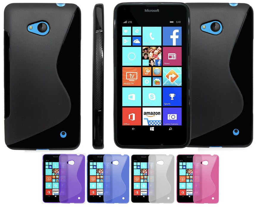 S-Gel Wave Tough Shockproof Phone Case Gel Cover Skin Microsoft Lumia 640