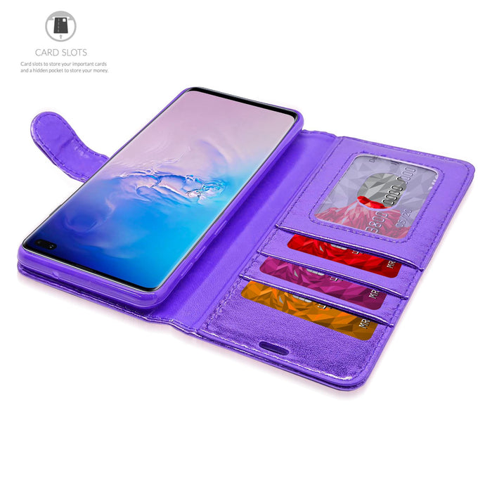 Samsung Galaxy S10+ Flip Folio Book Wallet Case