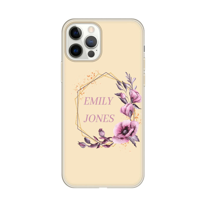 Personalised Case Silicone Gel Ultra Slim for All Apple Mobiles - FLO123