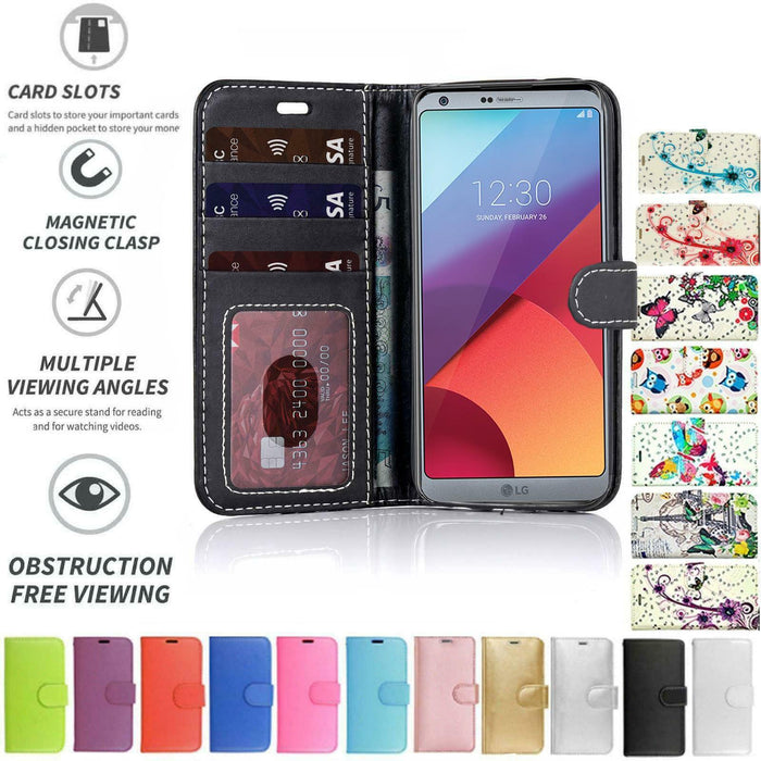 LG G7 ThinQ Flip Folio Book Wallet Case