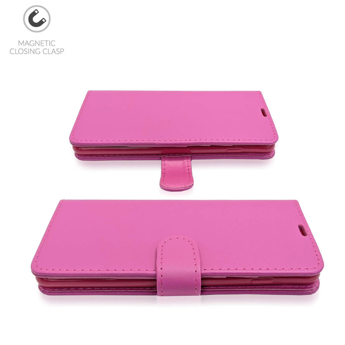 ZTE Axon 7 Mini Flip Folio Book Wallet Case Pink