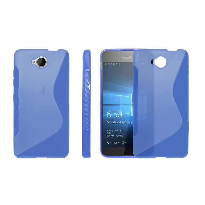 S-Gel Wave Tough Shockproof Phone Case Gel Cover Skin Microsoft Lumia 650
