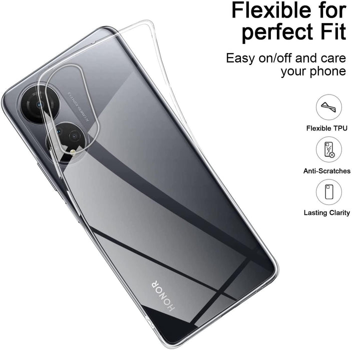 Huawei Honor X7 Silicone Gel Ultra Slim Case Clear