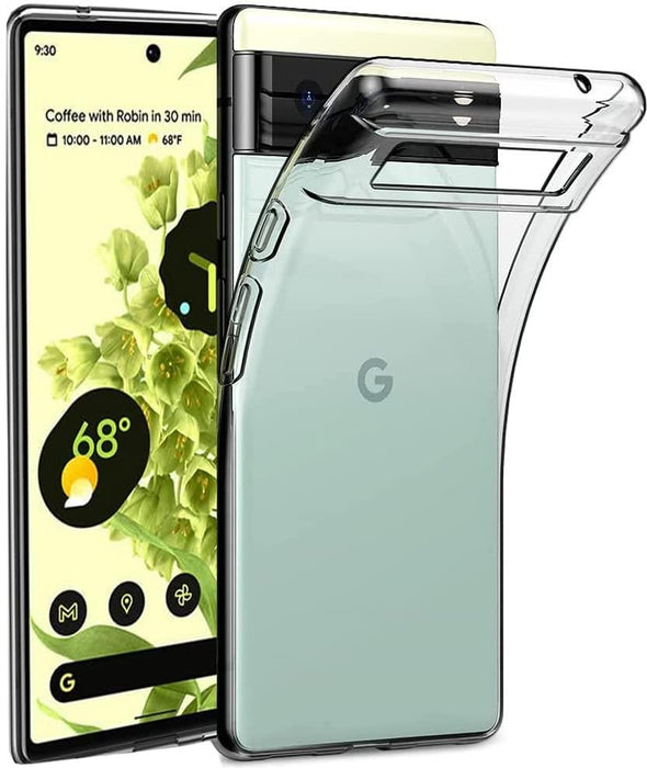 Google Pixel 6A Silicone Gel Ultra Slim Case Clear