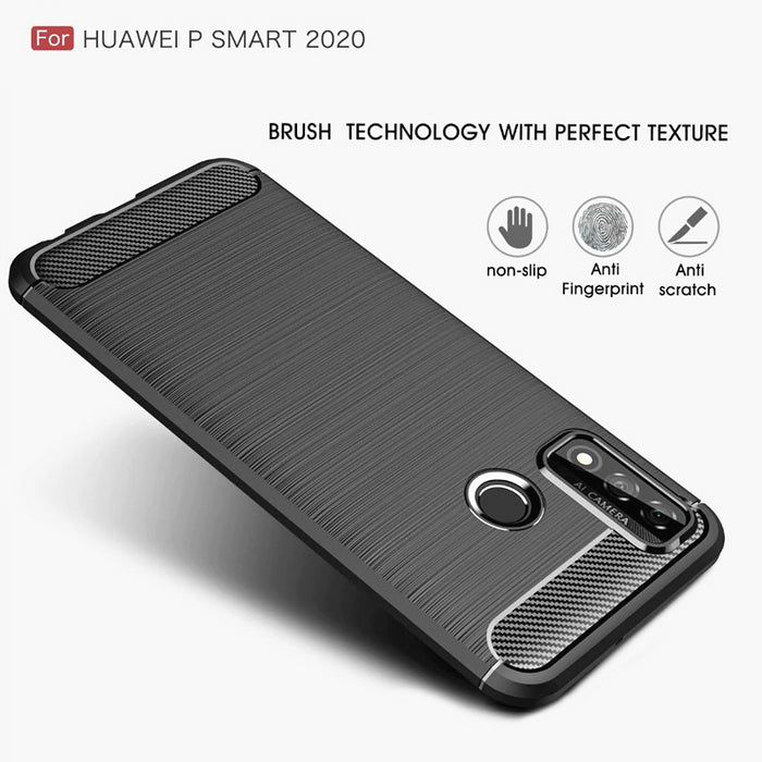 For HUAWEI P Smart 2020 Armour Shockproof Protective Gel Case Silicone Cover Case