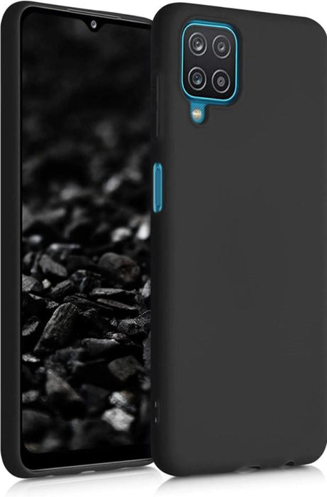 Black Gel Case Tough Shockproof Phone Case Gel Cover Skin for Samsung Galaxy A12