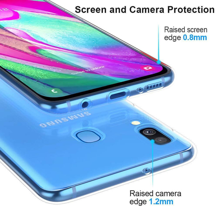 Samsung A40 Silicone Gel Ultra Slim Case Clear