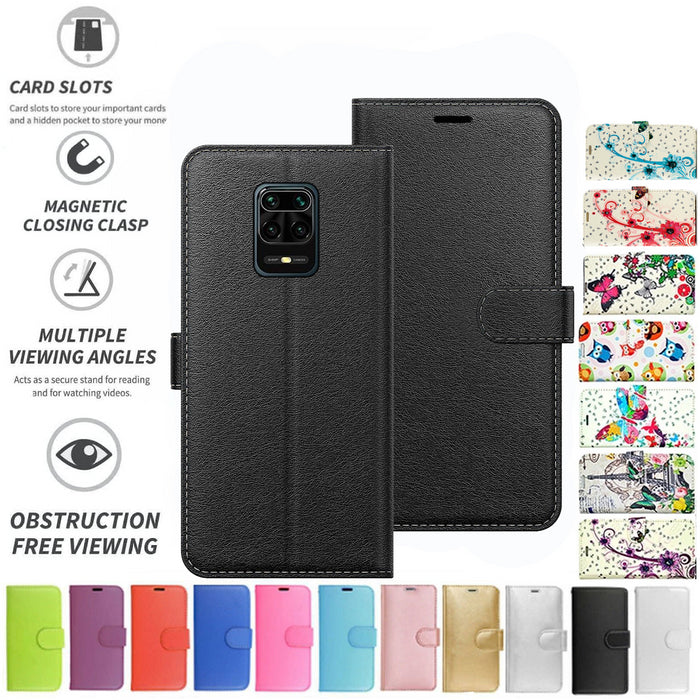 Xiaomi Redmi Note 9 Pro 4G Flip Folio Book Wallet Case