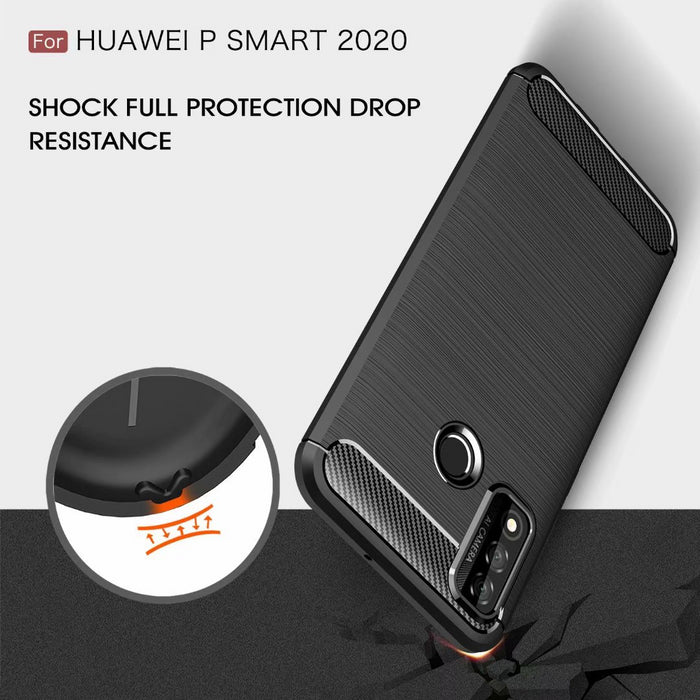 For HUAWEI P Smart 2021 Armour Shockproof Protective Gel Case Silicone Cover Case
