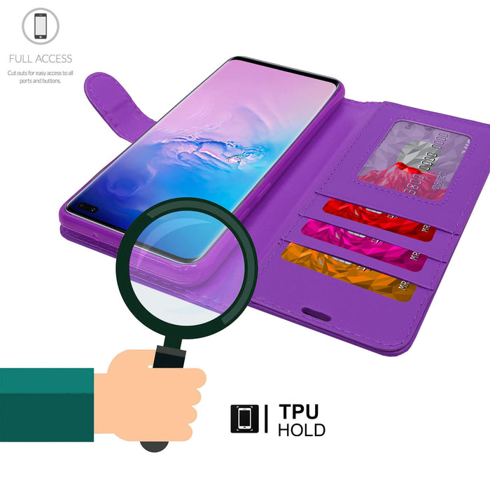 Samsung A10s Flip Folio Book Wallet Case