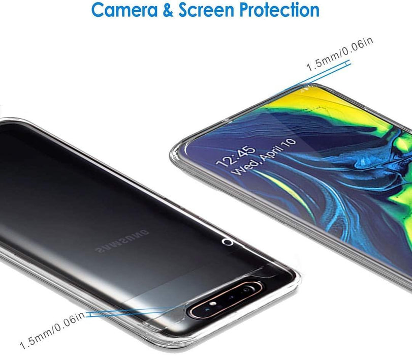 Samsung A80 Silicone Gel Ultra Slim Case Clear