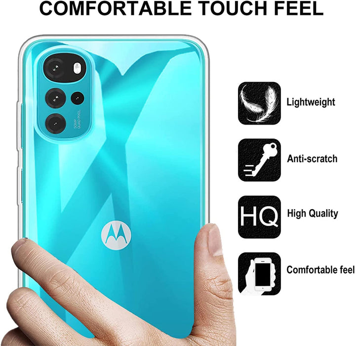 Motorola Moto E32 Silicone Gel Ultra Slim Case Clear