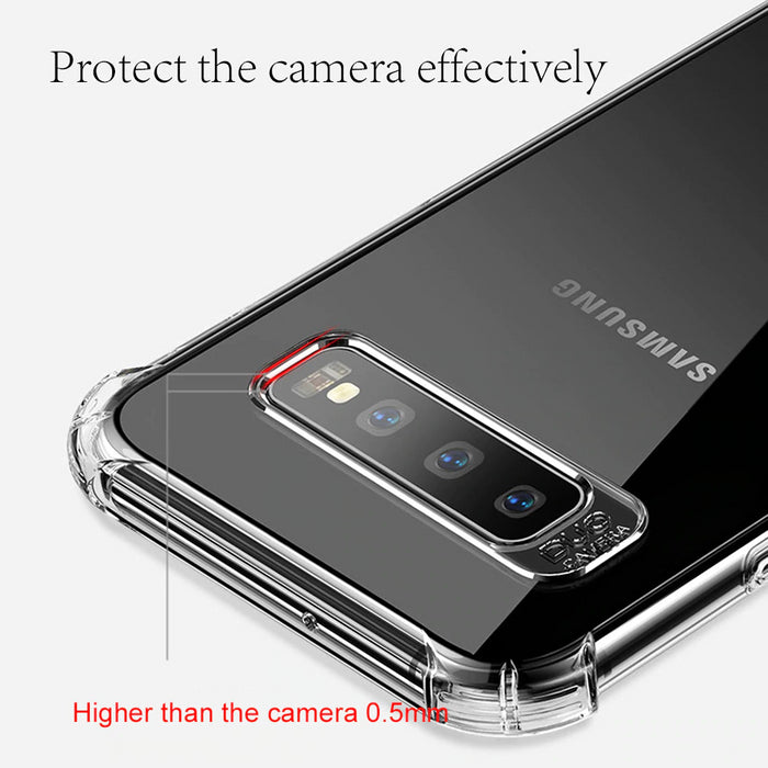 Samsung Galaxy Note 10 Hybrid Gel Four Corner Cushion Case [CLEAR]
