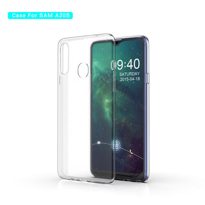 Samsung Galaxy A20s Silicone Gel Ultra Slim Case Clear