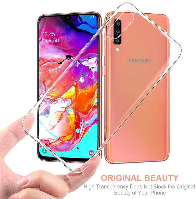 Samsung Galaxy A70 Silicone Gel Ultra Slim Case Clear