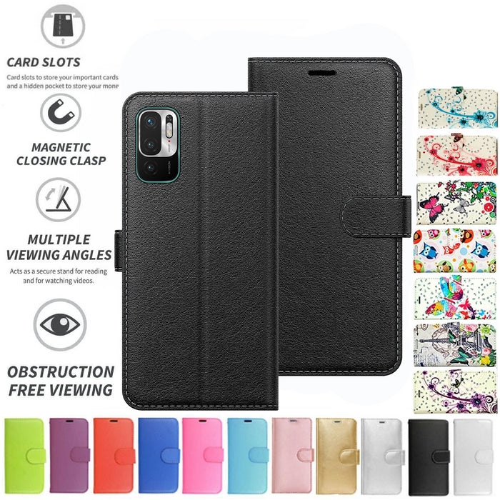 Xiaomi Redmi Note 10 5G Flip Folio Book Wallet Case