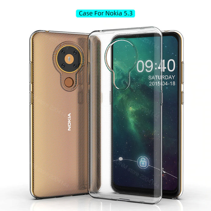 Nokia 5.3 Silicone Gel Ultra Slim Case Clear
