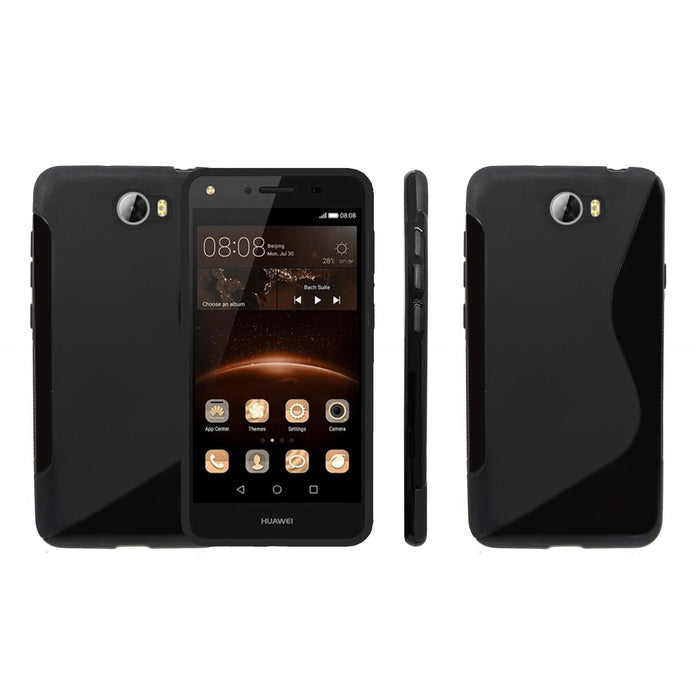 S-Gel Wave Tough Shockproof Phone Case Gel Cover Skin for Huawei Y5II