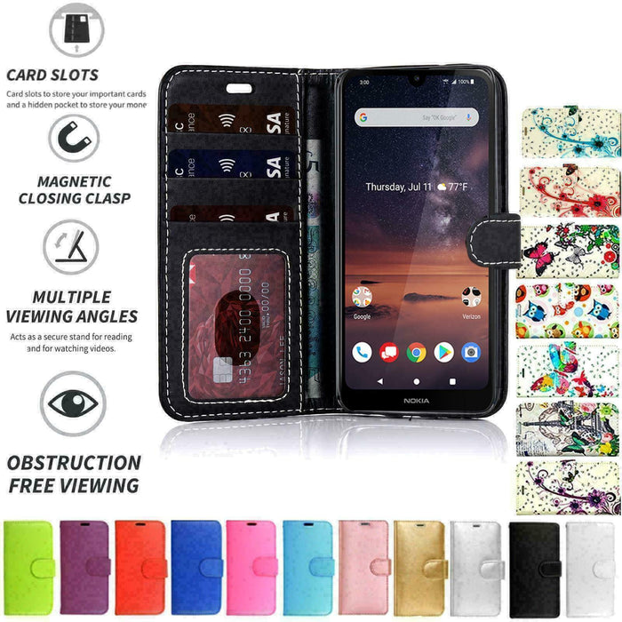 Nokia C01 Plus Flip Folio Book Wallet Case