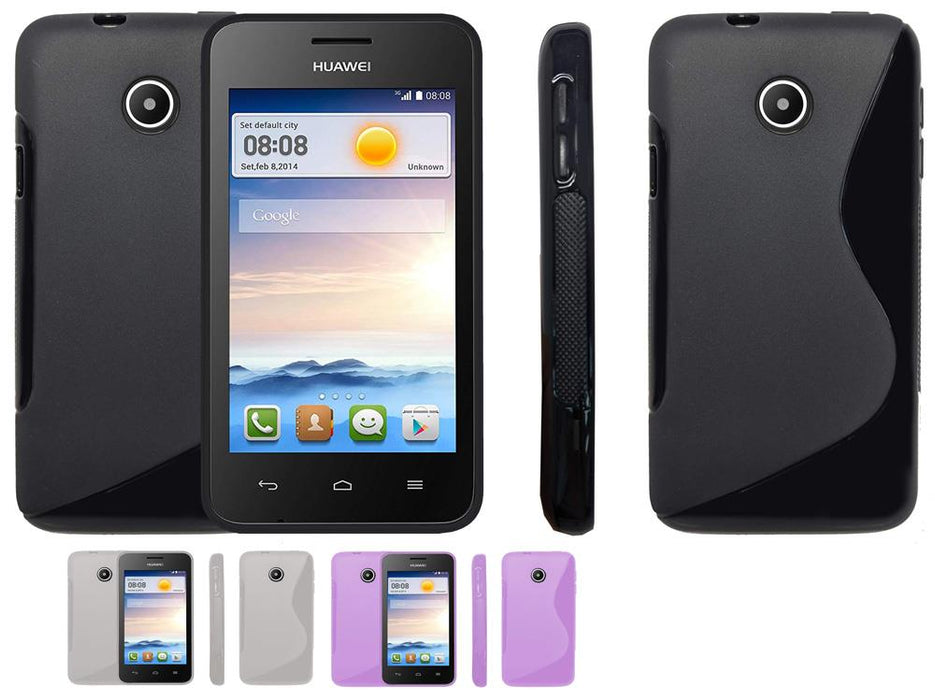 S-Gel Wave Tough Shockproof Phone Case Gel Cover Skin Huawei Ascend Y330