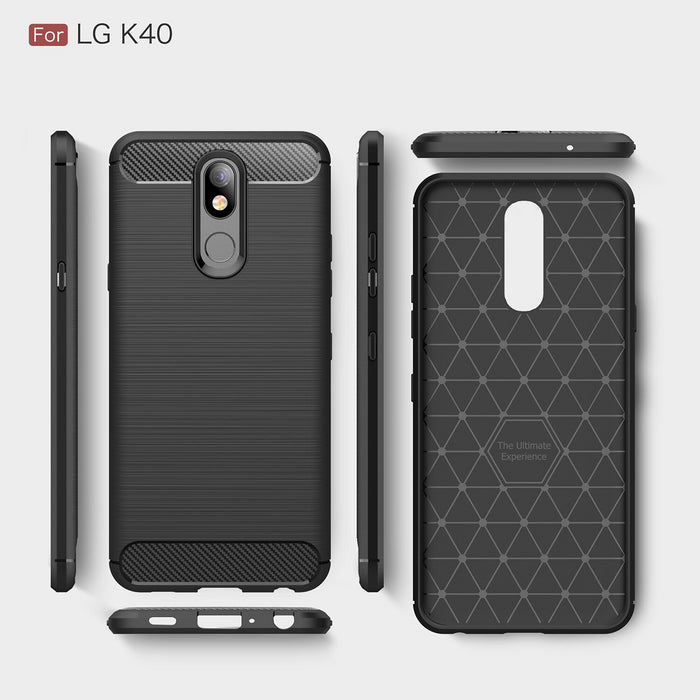 For LG K40 Armour Shockproof Gel Case Silicone Cover Case Thin
