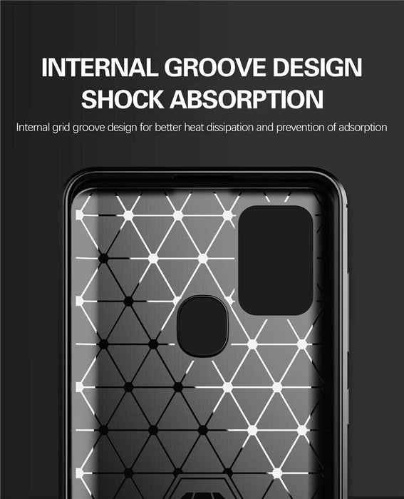 For Samsung A21s Armour Shockproof Gel Case Silicone Cover Case Thin