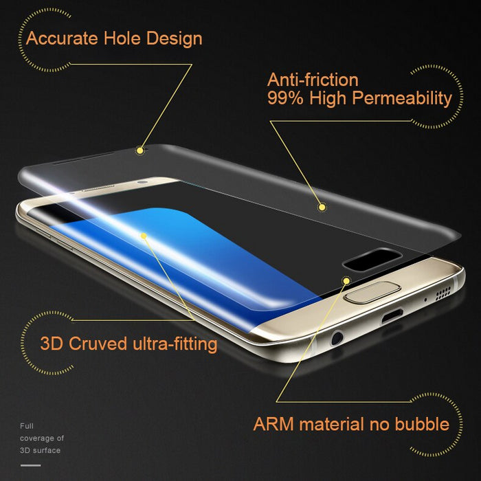 Samsung Galaxy S6 Edge 5D Tempered Glass Screen Protector [Clear]