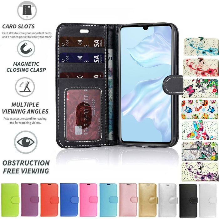 Honor 6A Flip Folio Book Wallet Case