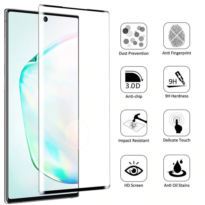 Samsung Galaxy Note10+ 5D Tempered Glass Screen Protector [Black]