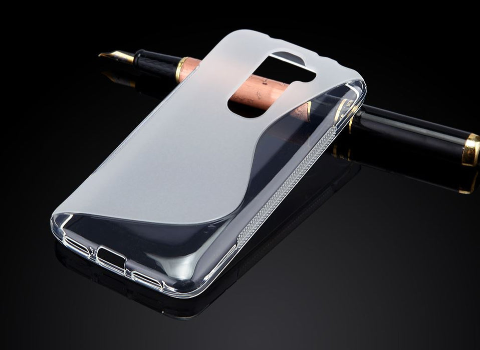 S-Gel Wave Tough Shockproof Phone Case Gel Cover Skin for LG G2 Mini