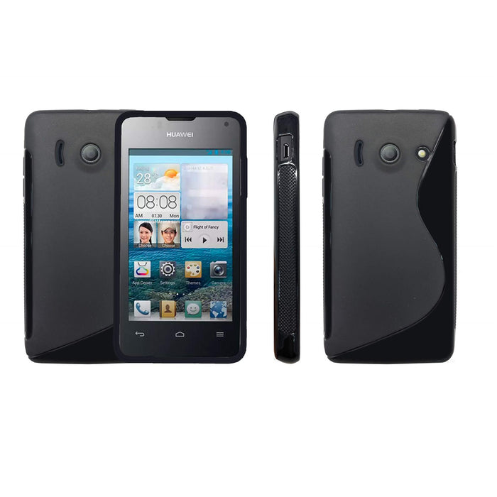 S-Gel Wave Tough Shockproof Phone Case Gel Cover Skin Huawei Ascend Y300