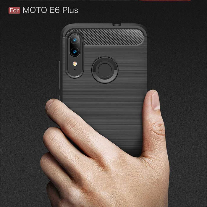 For Motorola E6 Plus Armour Shockproof Gel Case Silicone Cover Case Thin
