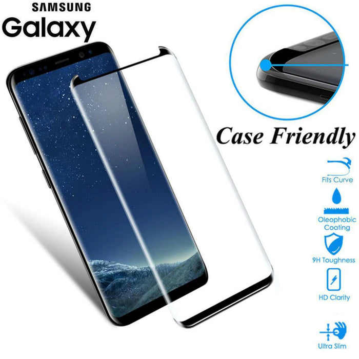Samsung Galaxy S8+ 5D Tempered Glass Screen Protector [Black]
